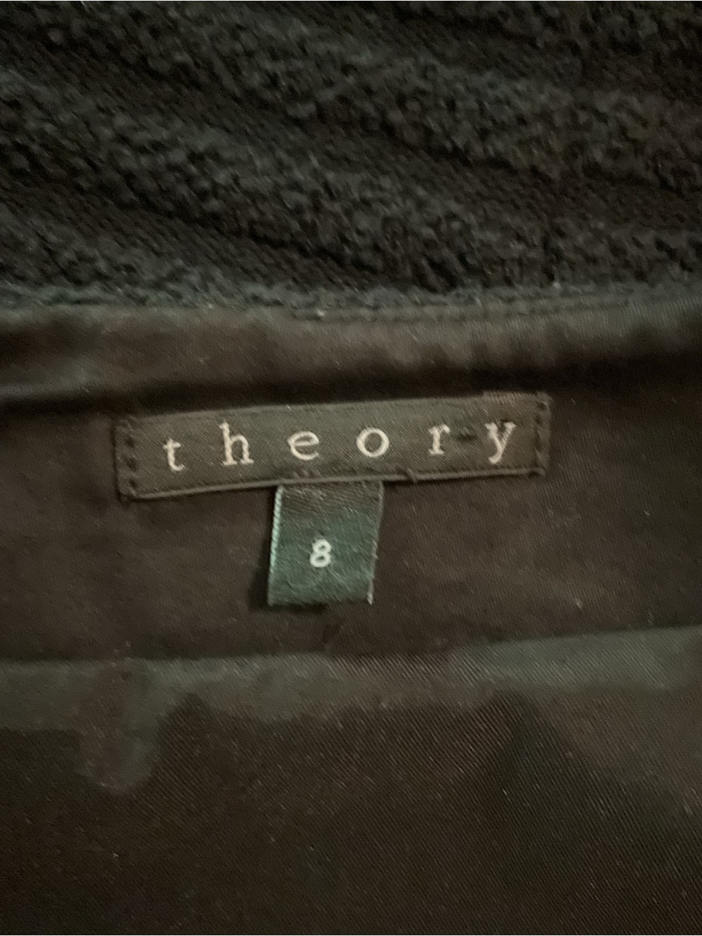 Theory thick ribbed midnight Black Women's Skirt - Picture 3 of 6